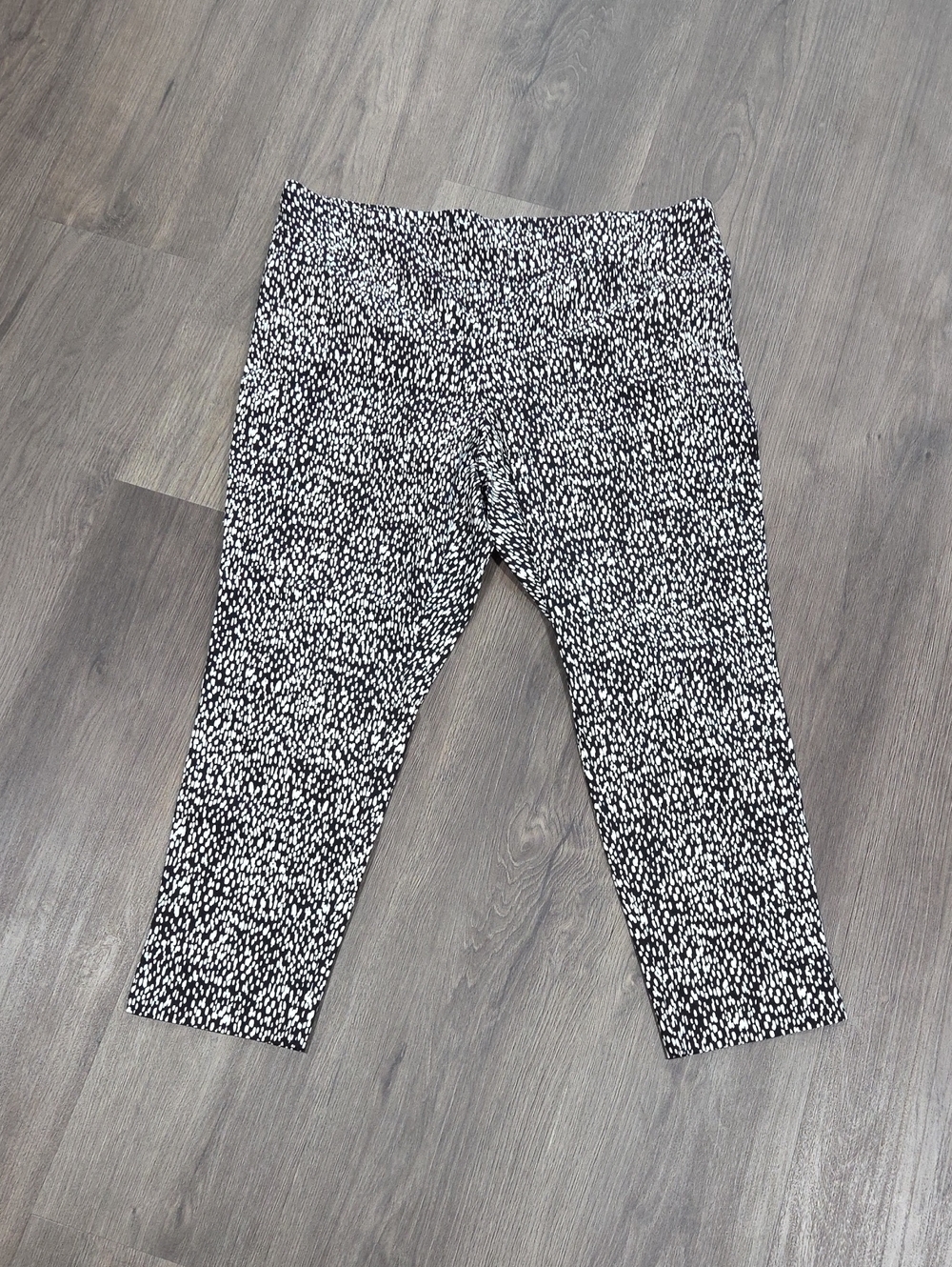 cooper & ella Black and White Speckled Womens Leggings